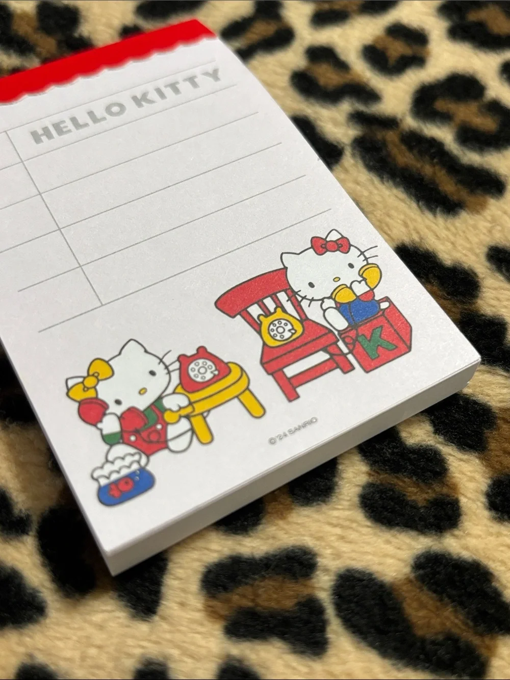 2024 HELLO KITTY x MINISO ❤️ Mini Notepad Sanrio Red Stationary Mimmy Phone Cute